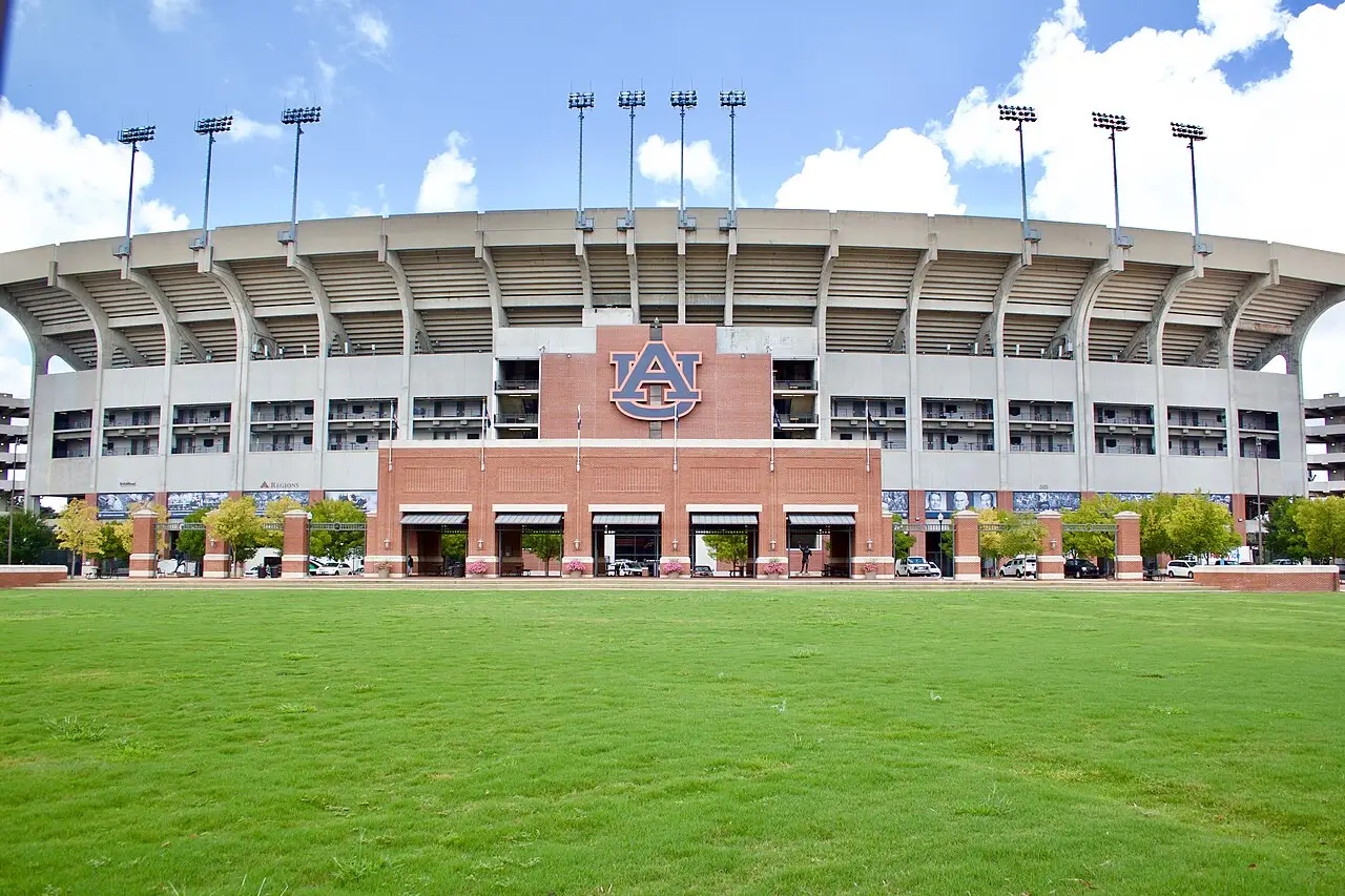 Jordan-Hare Stadium, home of the Auburn Tigers